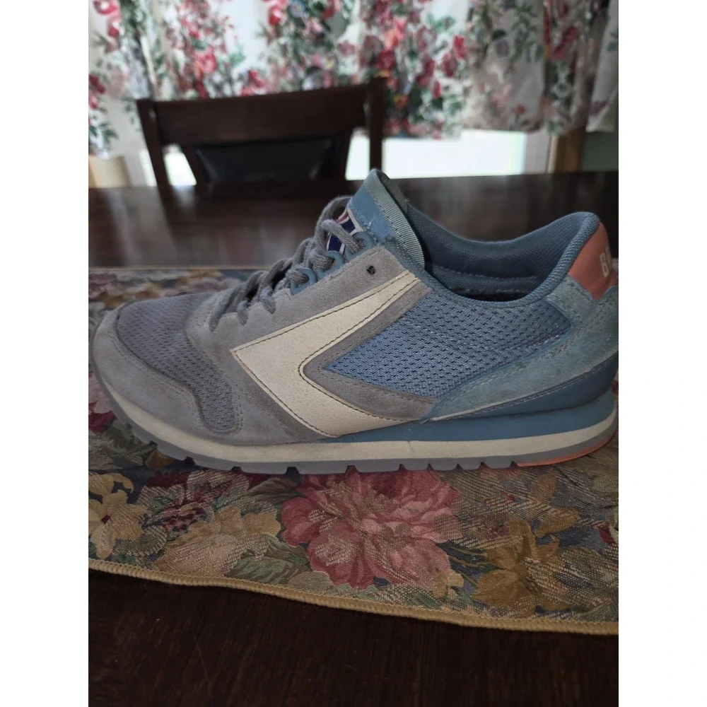 Brooks Sz 8 Blue/Pink Heritage Chariot Sneakers Retro Lace Up Suede Style Shoe